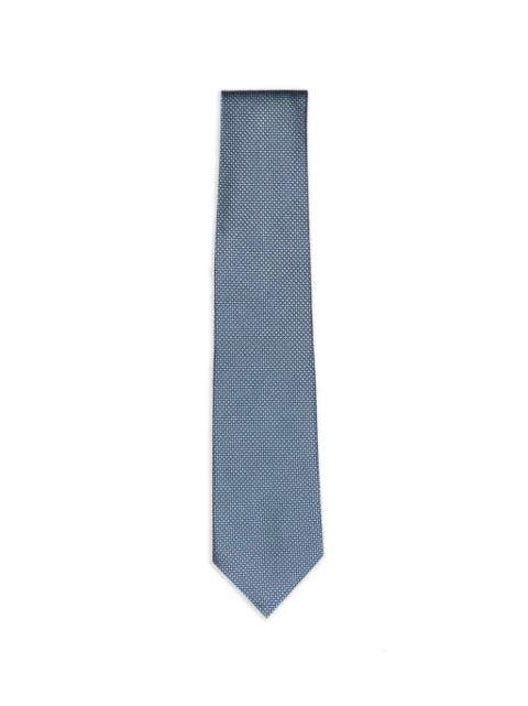 Isaia micro-dot silk tie