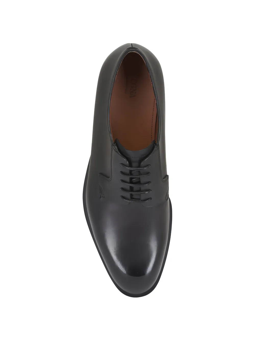 Zegna Leren derby schoenen Zwart