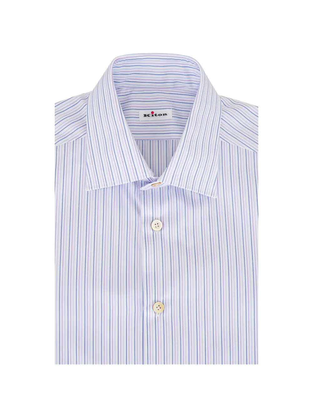 Kiton striped shirt - Bianco