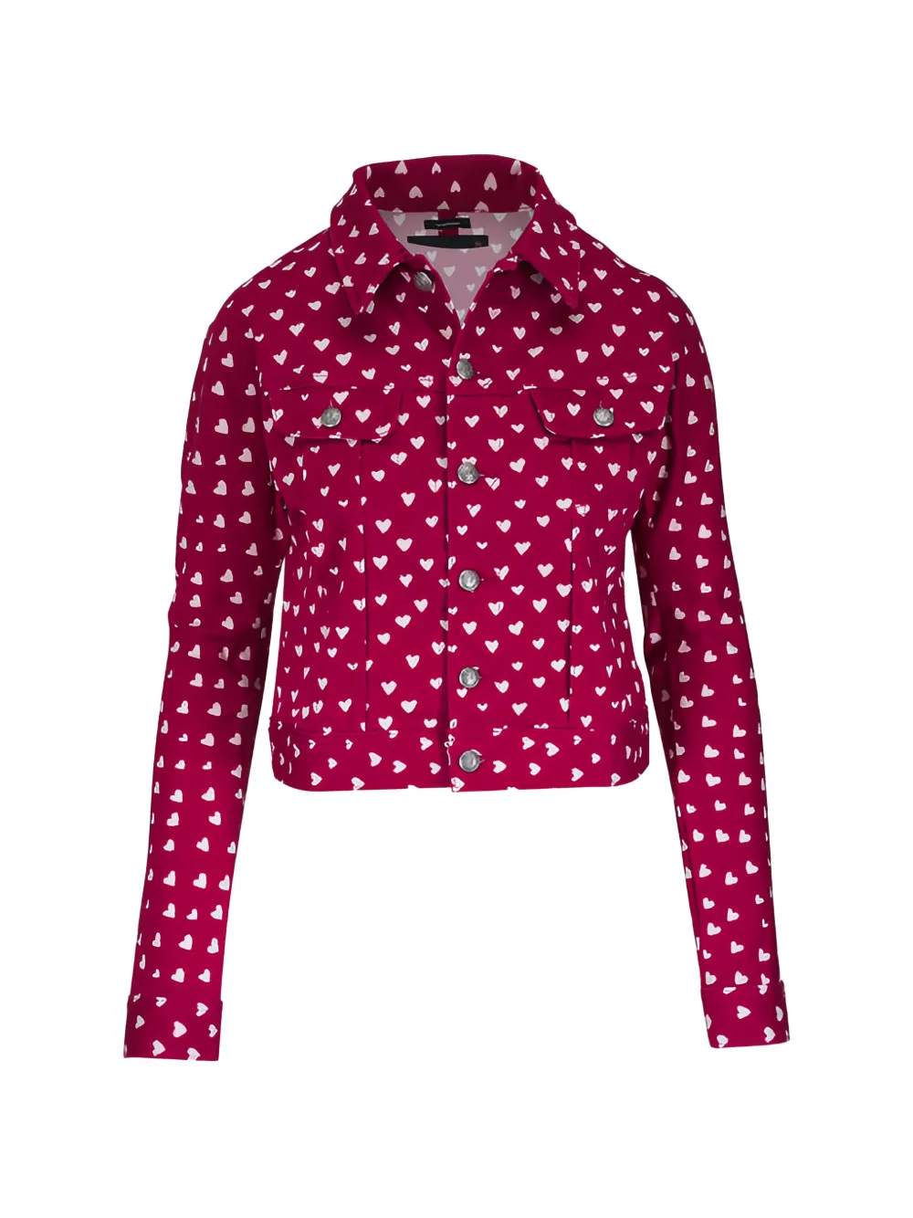 R13 heart-print jacket - Rot