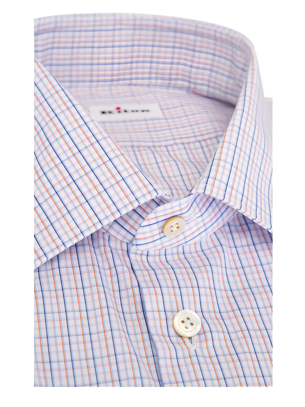  Kiton Check Shirt - White 