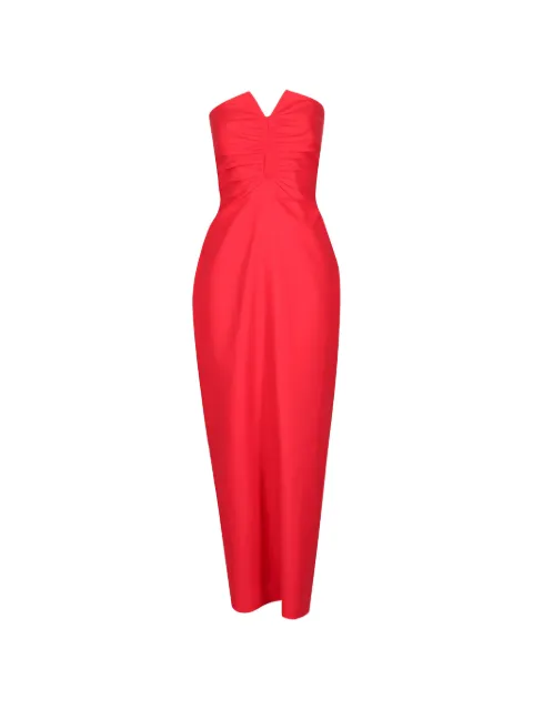Oroton ruched strapless dress
