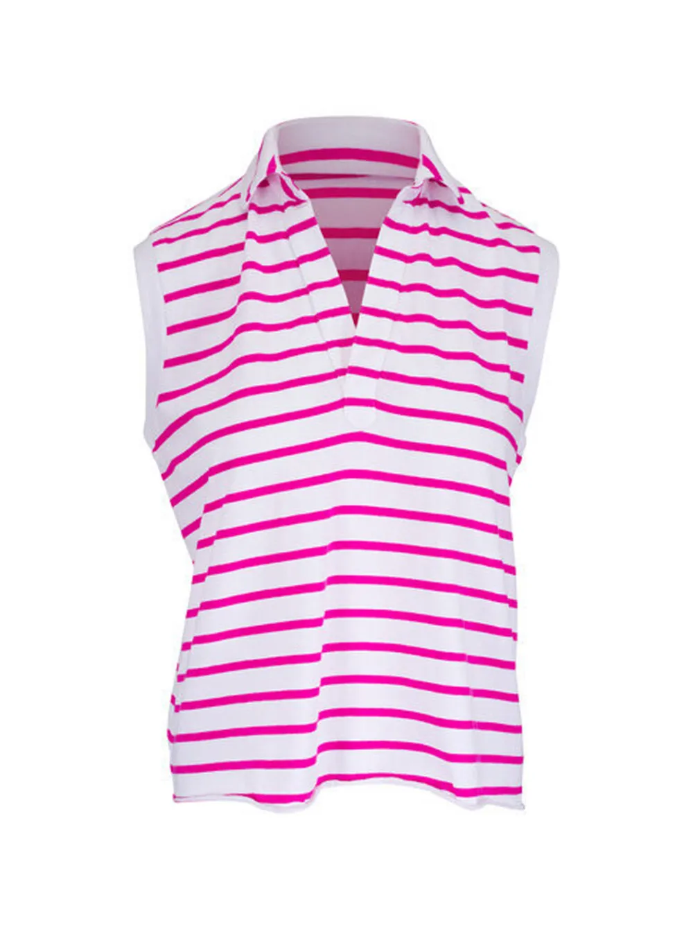 Frank & Eileen Olivia striped polo top - Bianco