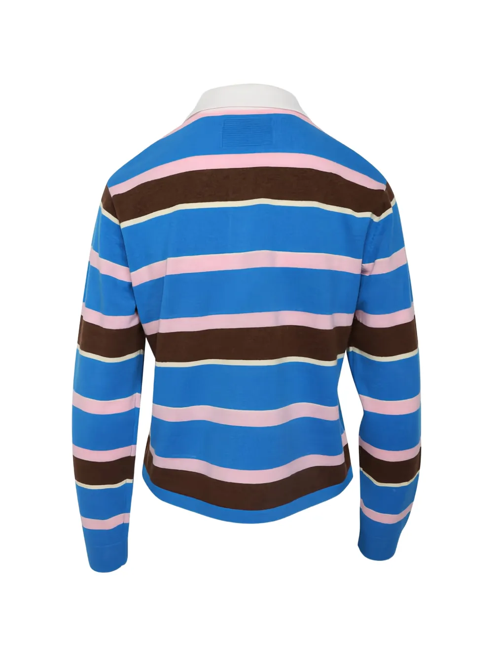  Guest In Residence Striped-pattern Polo Top - Blue 