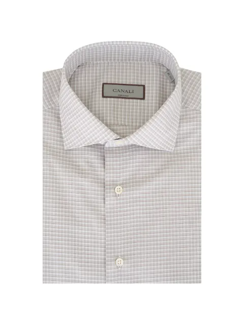 Canali checkered shirt