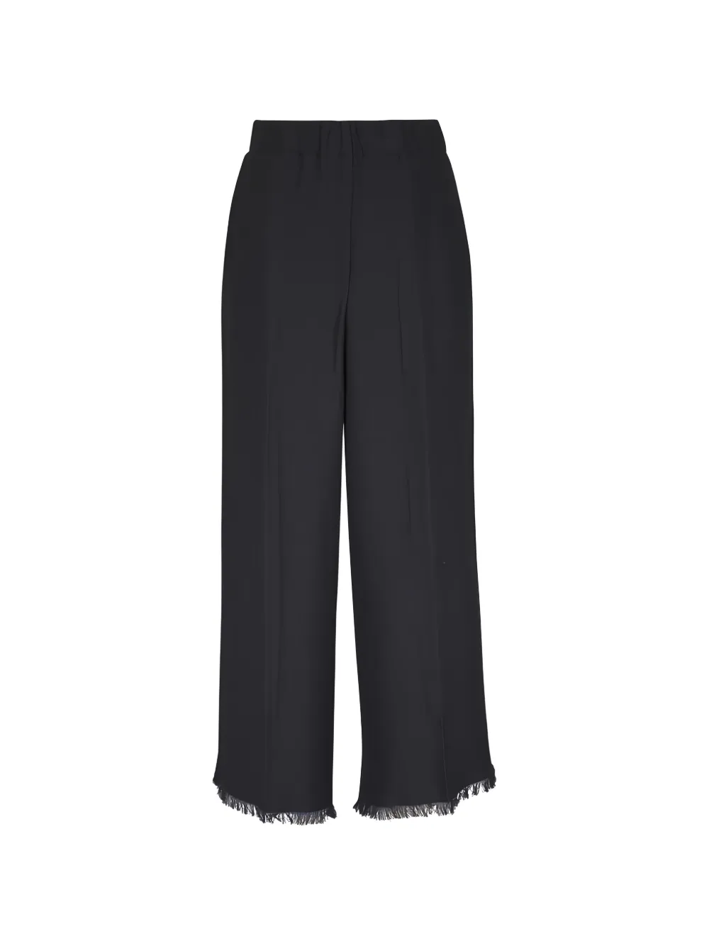 Antonelli fringed hem trousers - Nero