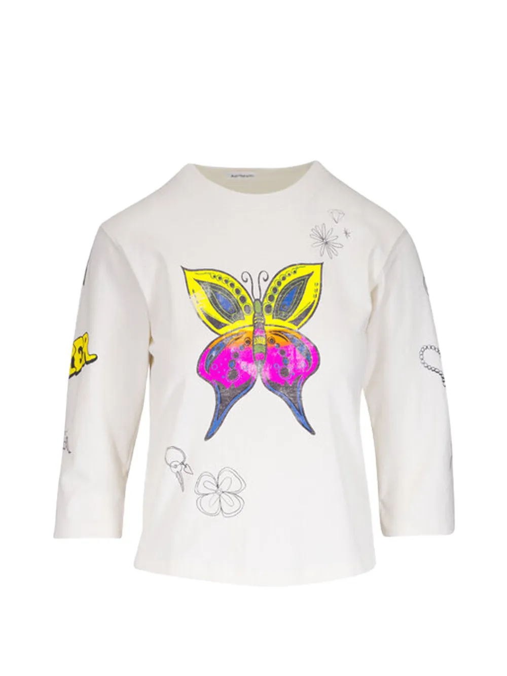 MOTHER The Better Half graphic T-shirt - Bianco