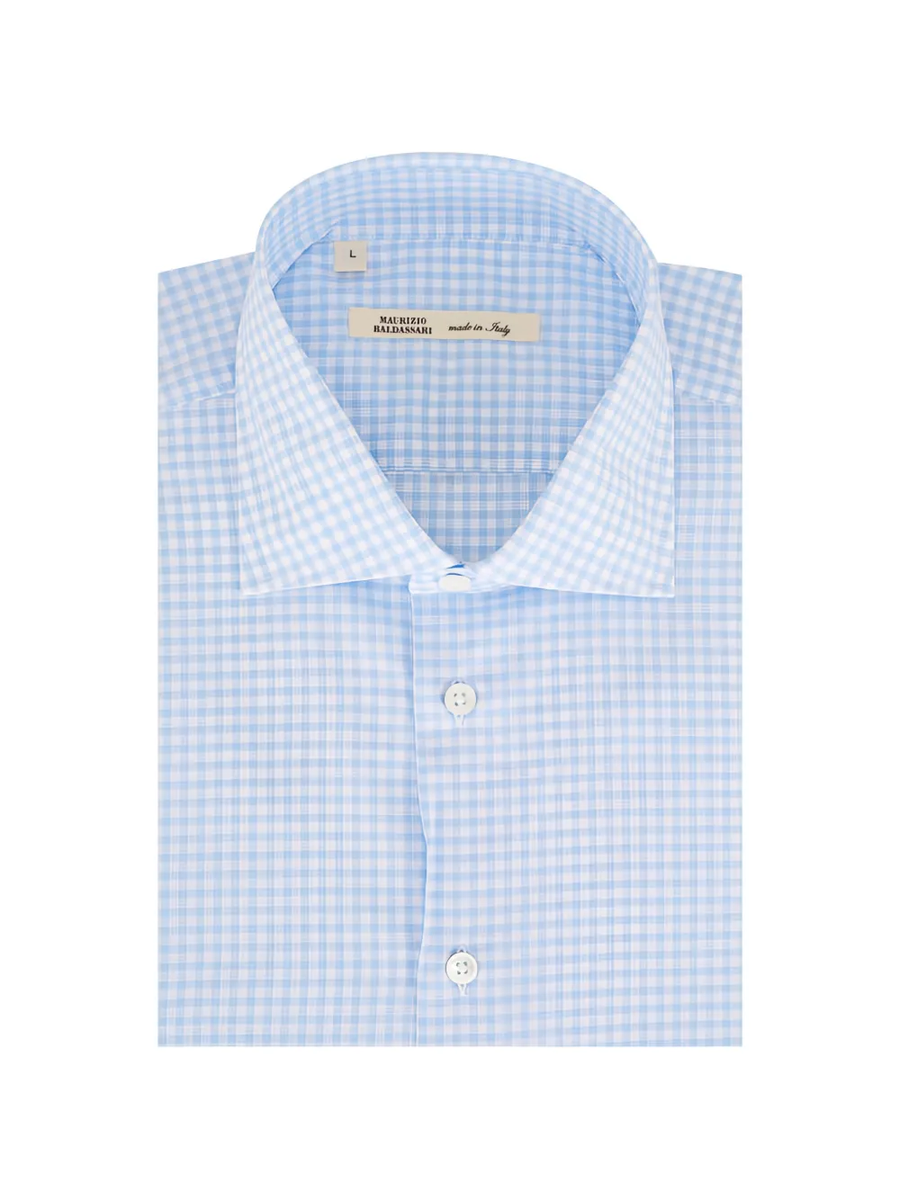Maurizio Baldassari gingham shirt - Blau
