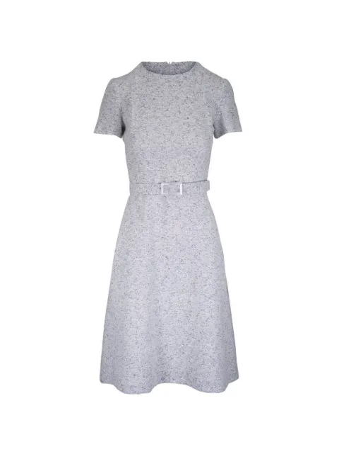 Kiton belted tweed midi dress