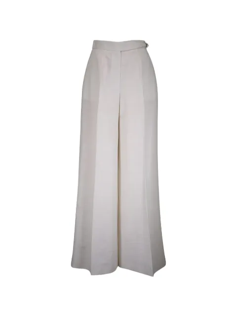 Kiton buckle wide leg trousers
