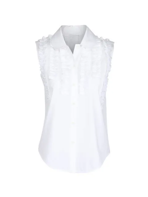 Lee Mathews ruffled shirt