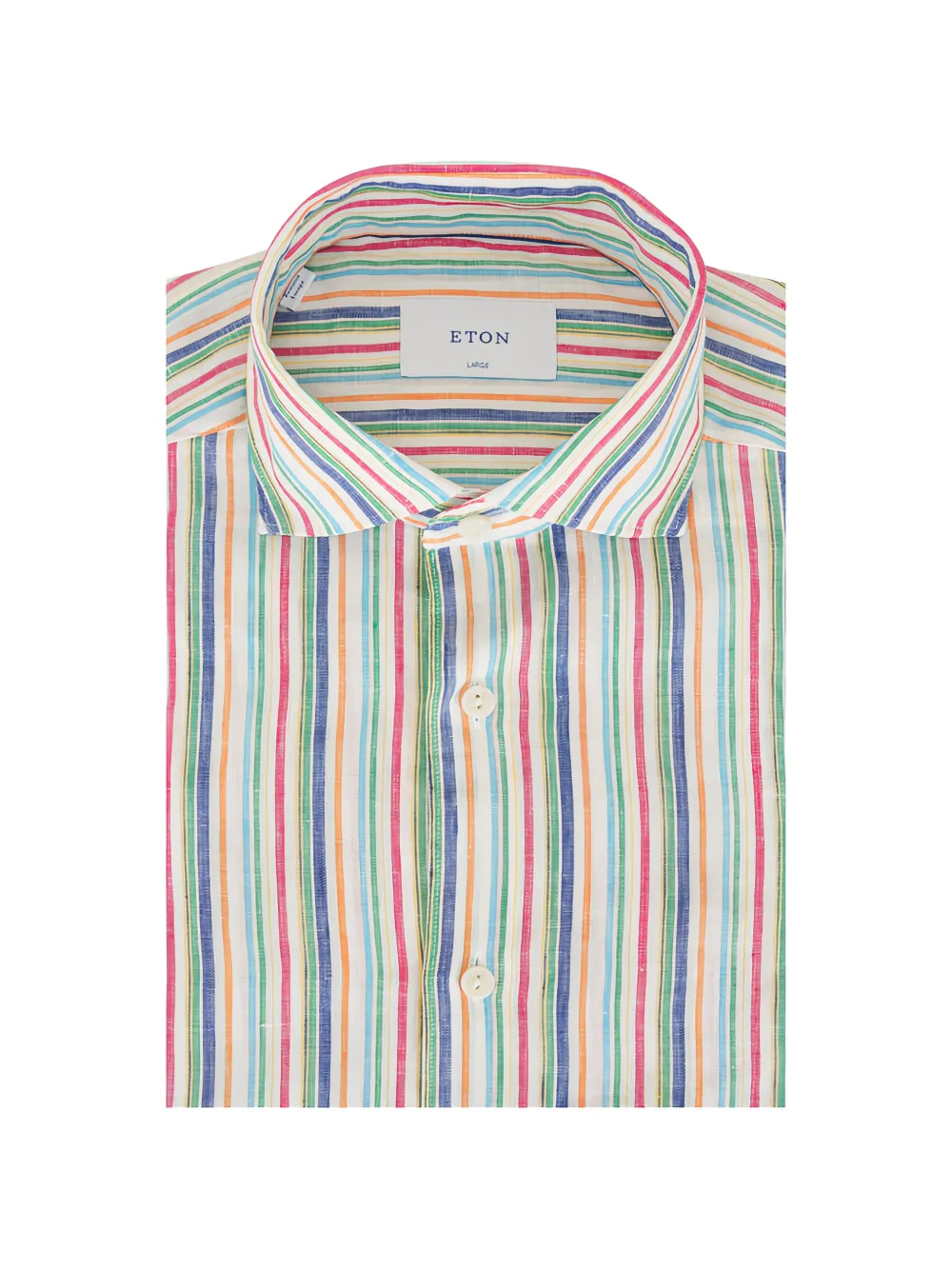 Eton stripe linen shirt - Bianco