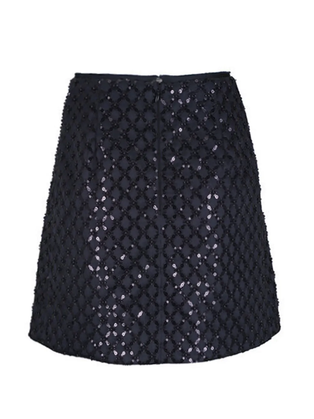 Dorothee Schumacher embellished A-line short skirt - Grigio