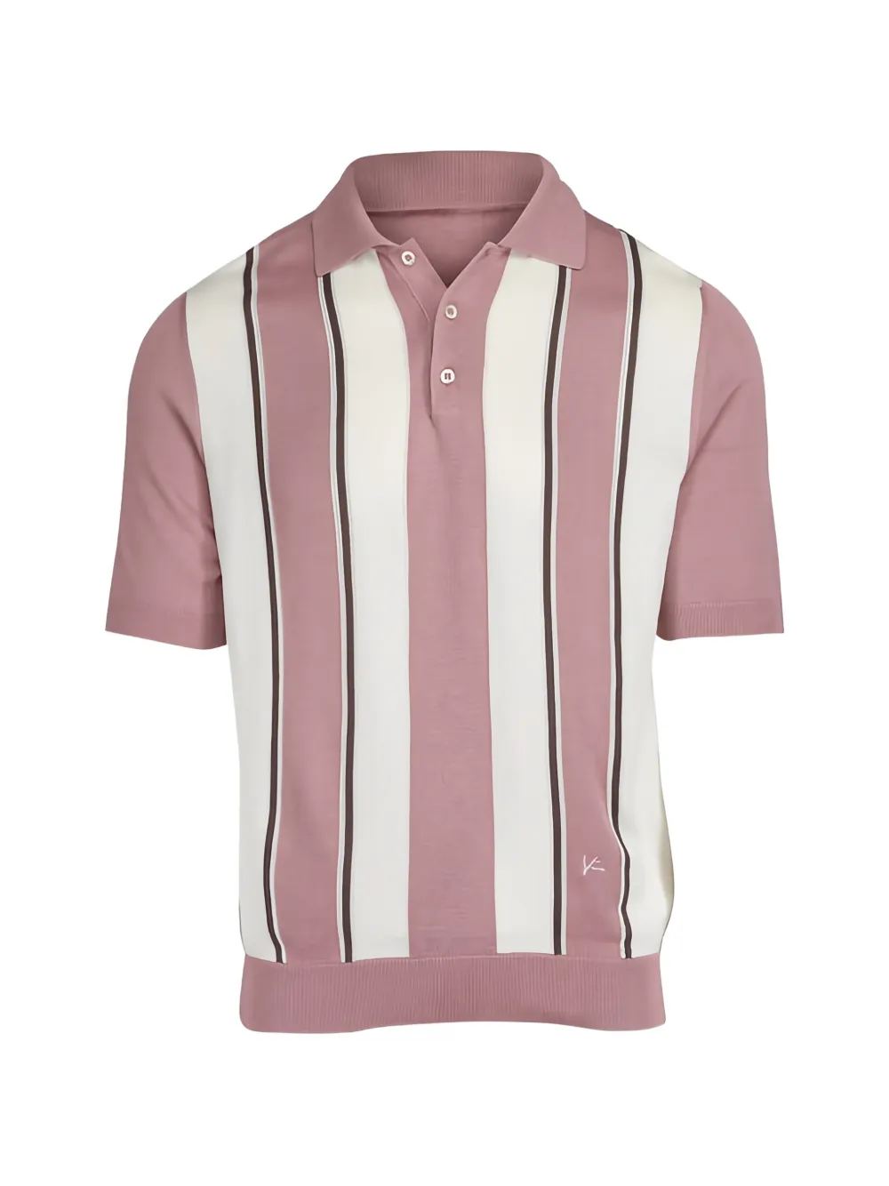 Isaia striped polo shirt - Rosa