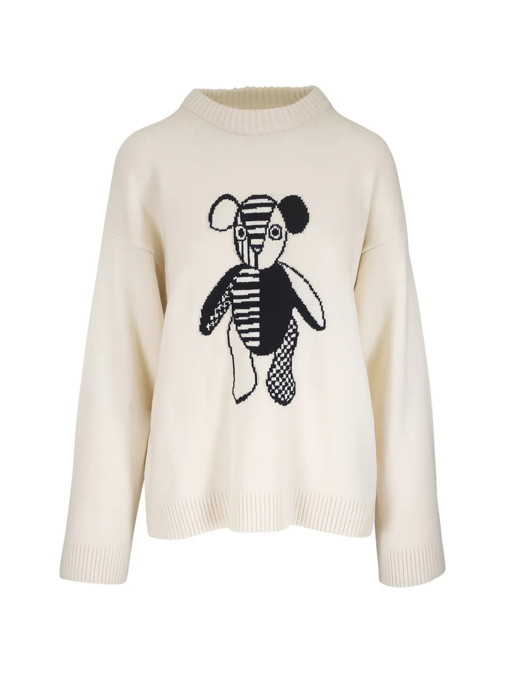 The Elder Statesman teddy-motif sweater - Toni neutri