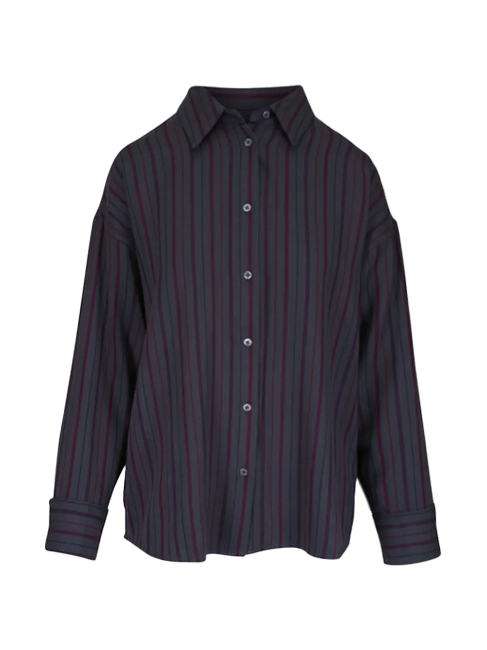 The Elder Statesman striped button-up shirt - Grigio