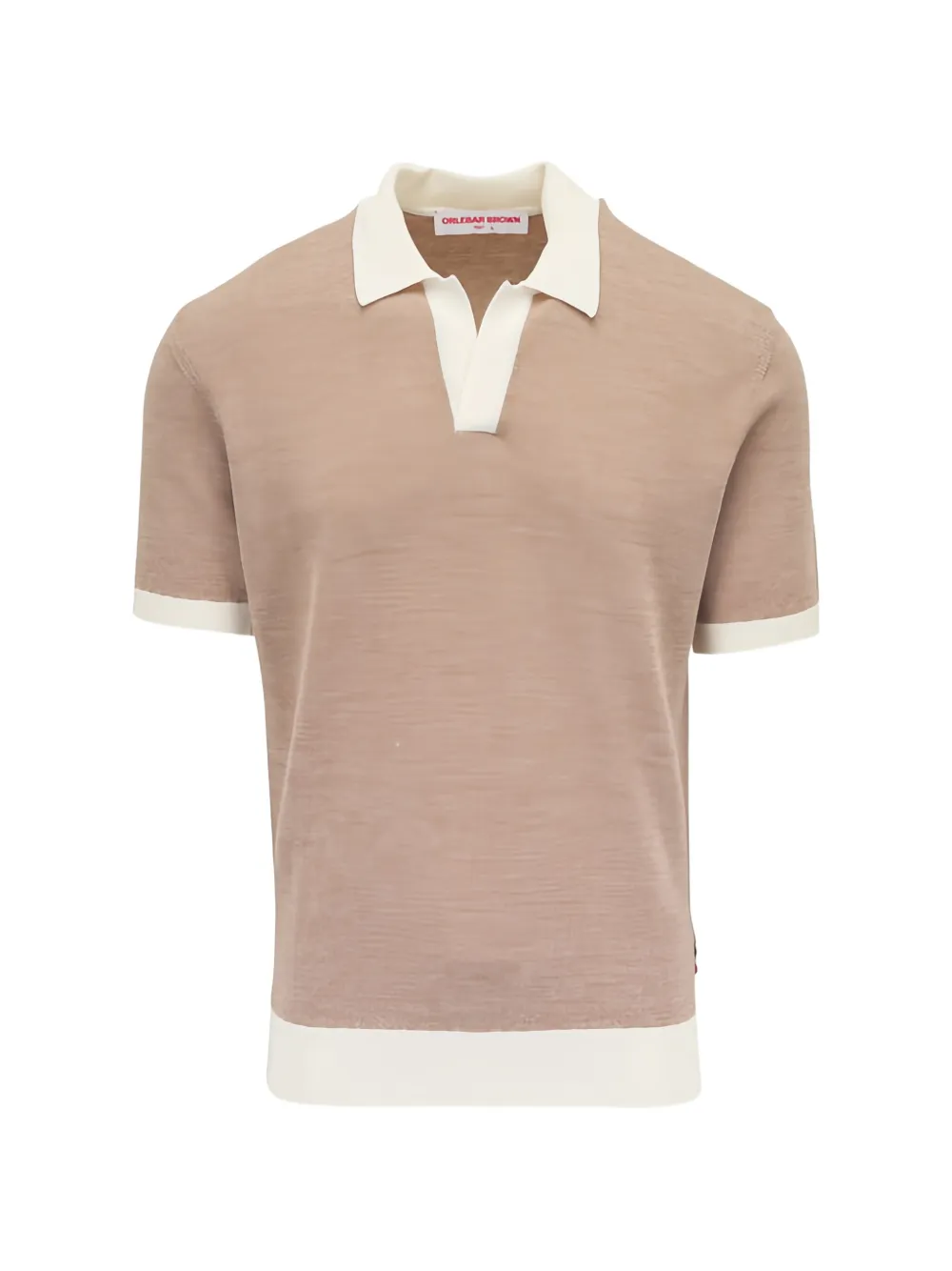Orlebar Brown Horton contrast-collar polo shirt - Toni neutri