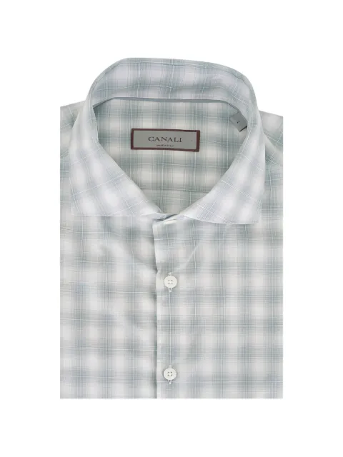 Canali plaid woven shirt