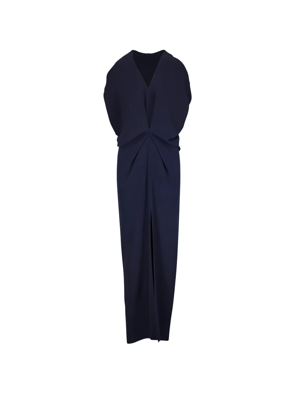 Zero + Maria Cornejo Miu V-neck front-slit maxi dress - Blu
