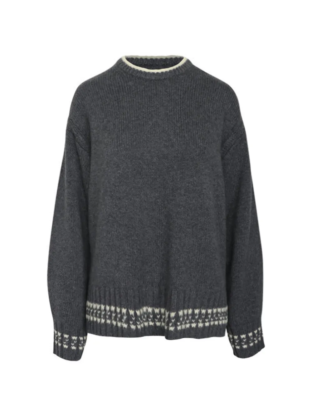 Guest In Residence crew-neck knitted sweater - Grigio