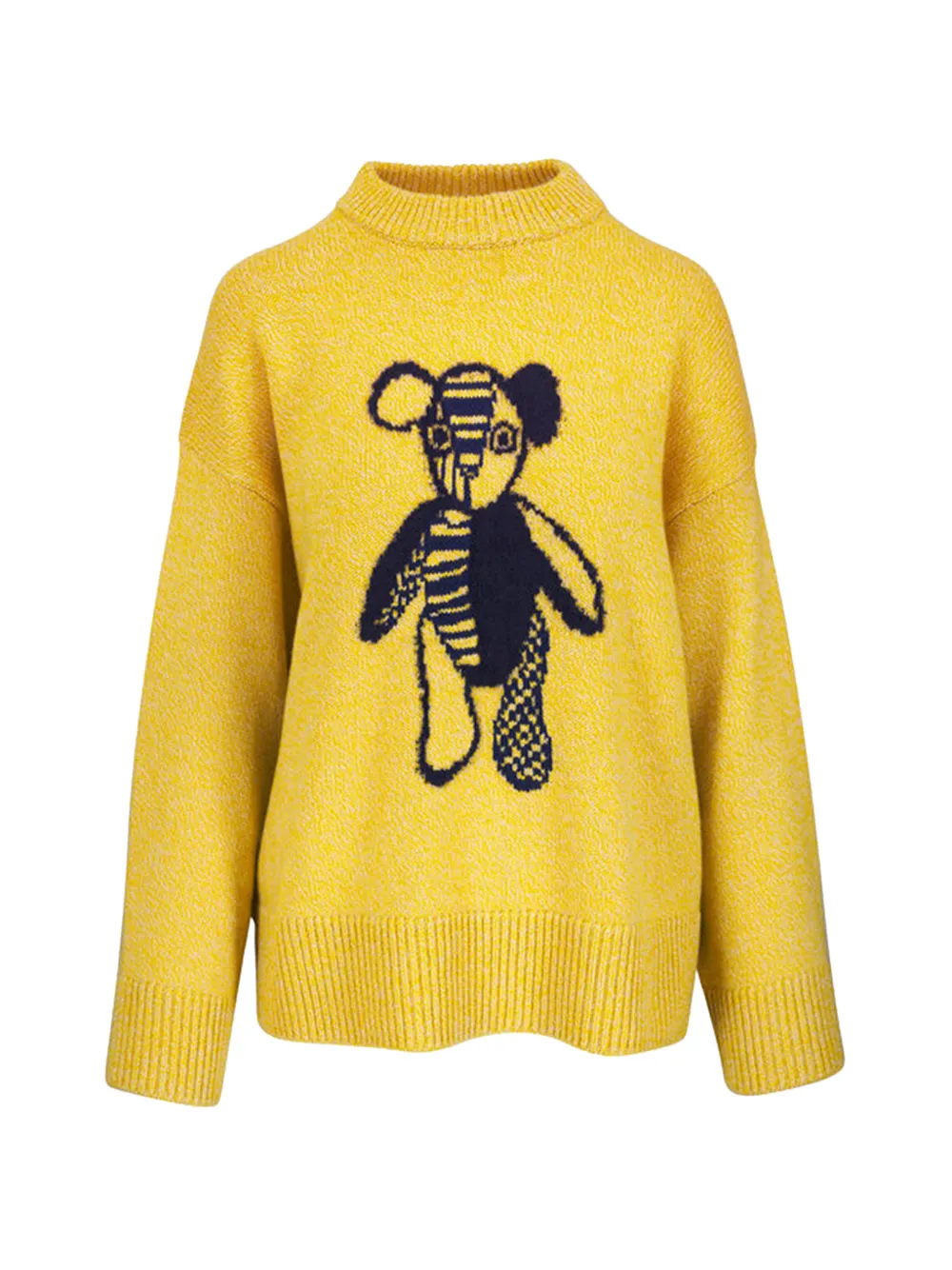 The Elder Statesman Pali Teddy Crew printed sweater - Giallo