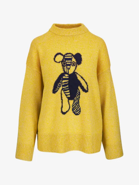 The Elder Statesman Pali Teddy Crew printed sweater