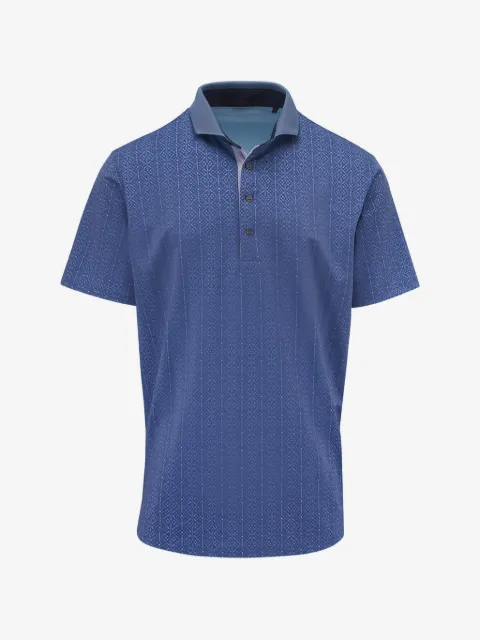 GREYSON patterned polo shirt