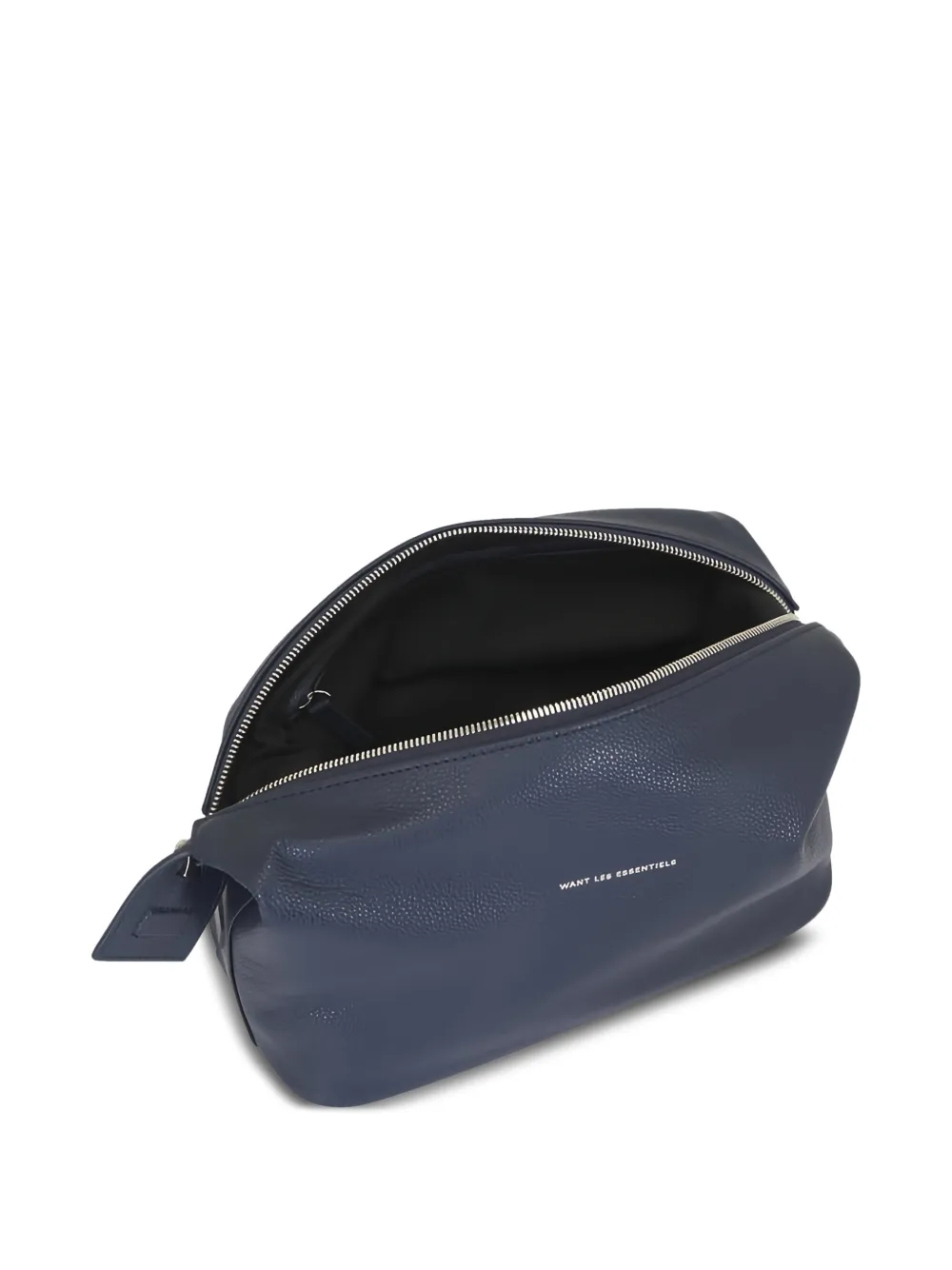WANT Les Essentiels Kenyatta toilettas met ritssluiting Blauw