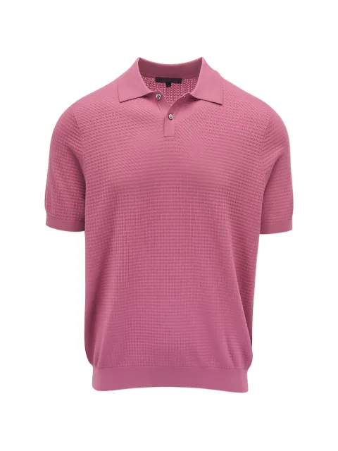 PATRICK ASSARAF waffle-knit polo shirt