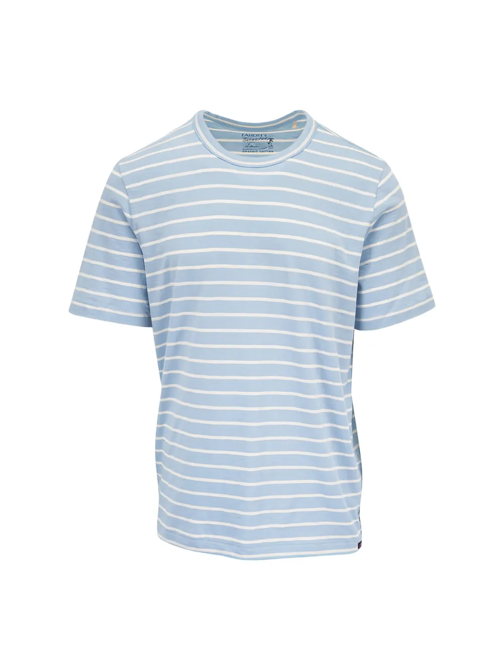  Faherty Striped Knit T-shirt - Blue 