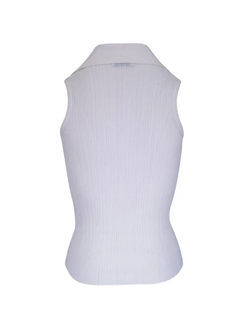  Agnona Top Sin Mangas - Blanco 