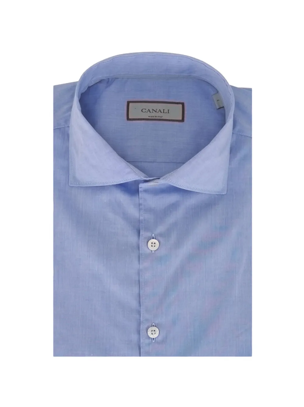 Canali buttoned cotton shirt - Blau