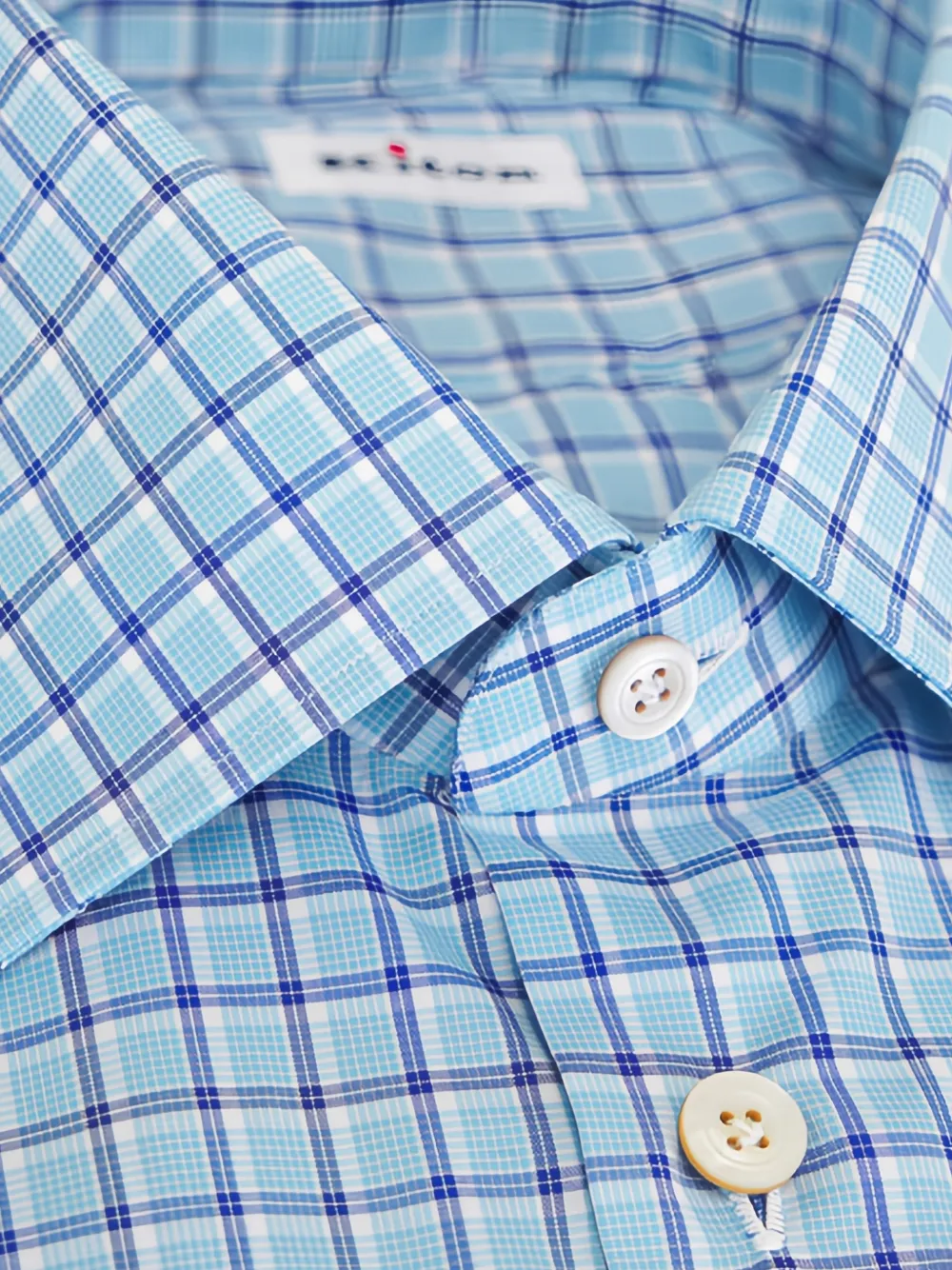 Kiton checked shirt