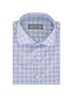 Isaia チェック シャツ | ホワイト | FARFETCH JP