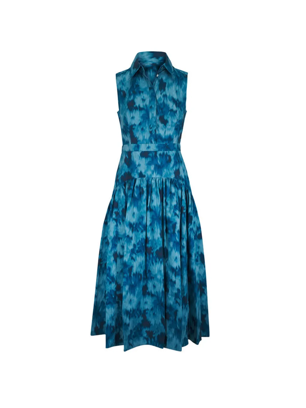 Michael Kors tie-dye tiered dress - Blu