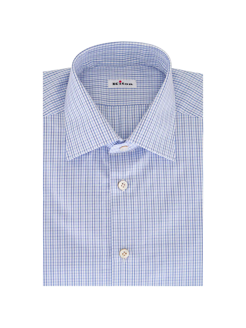 Kiton checked shirt | azul
