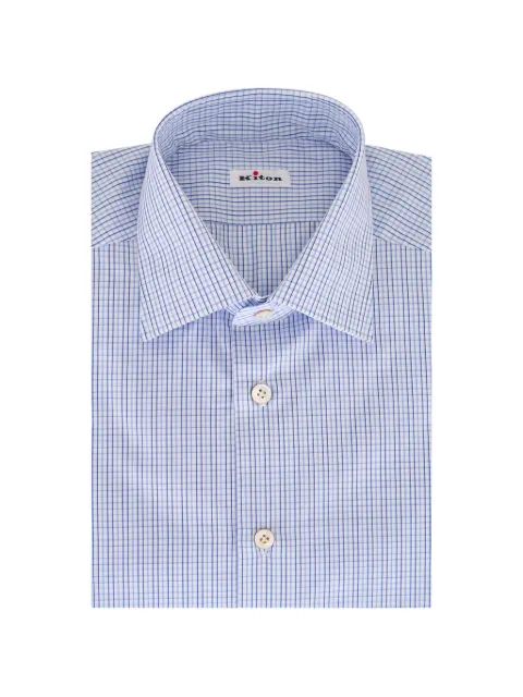 Kiton checked shirt