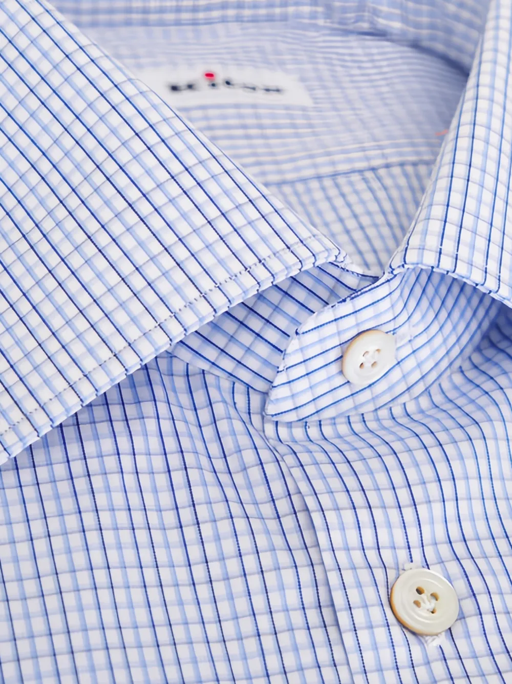Kiton checked shirt