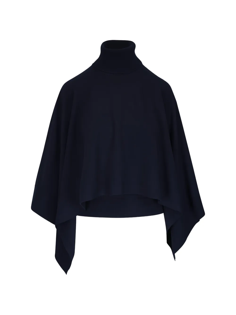 Michael Kors midnight draped turtleneck caftan top - Blu