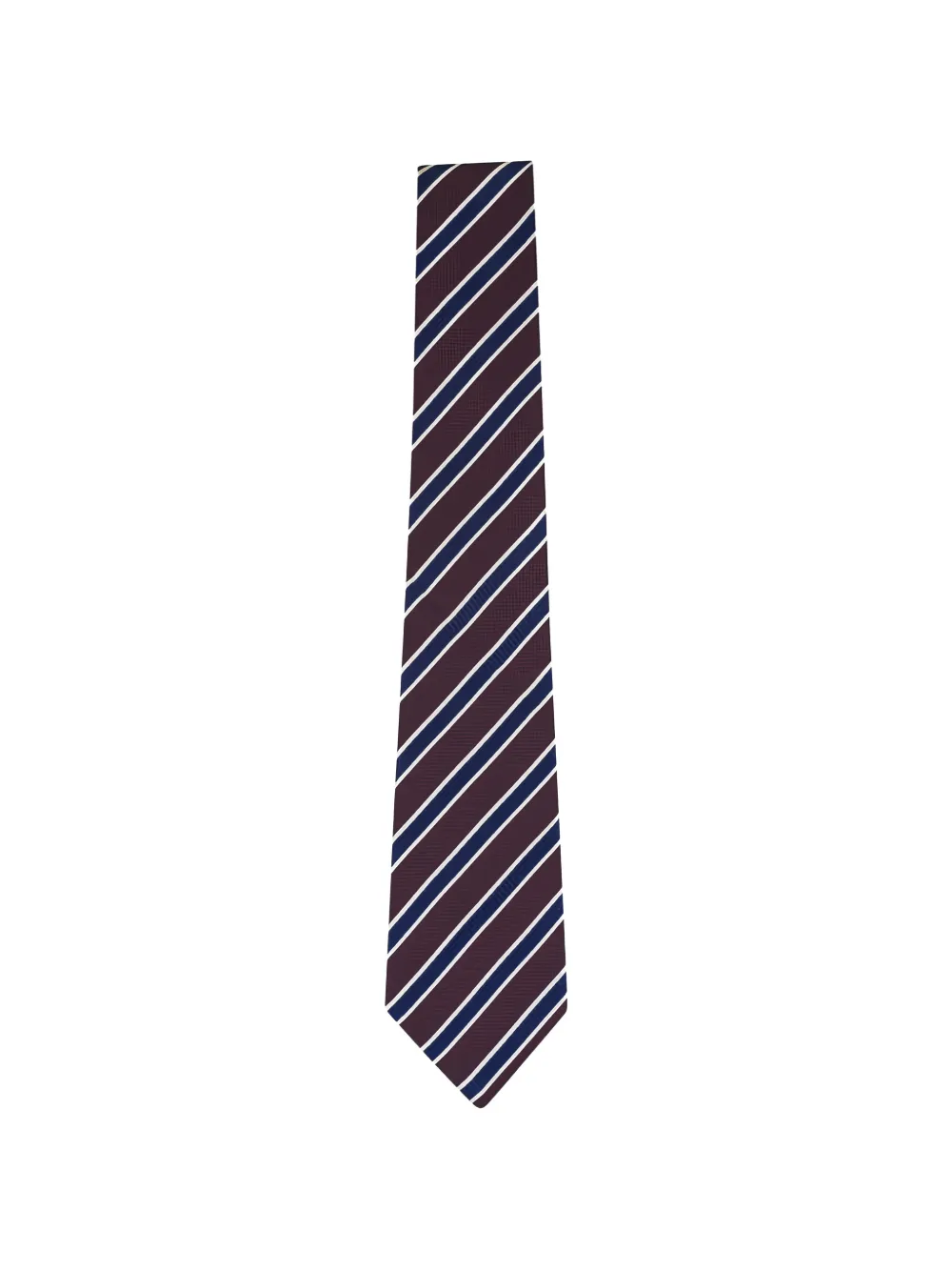 Zegna striped tie - Rosso
