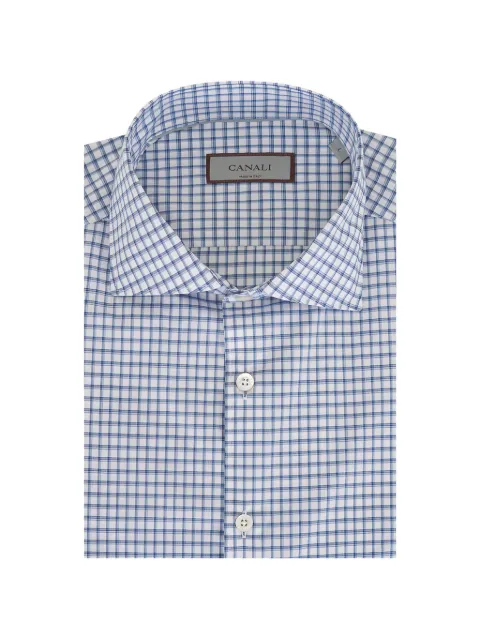 Canali checked cotton shirt