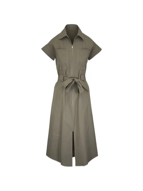 Antonelli belted zipped midi dress