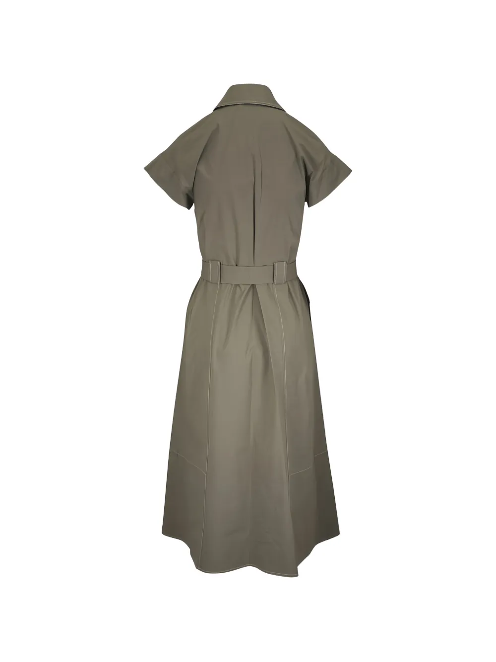  Antonelli Belted Zipped Midi Dress - Green 