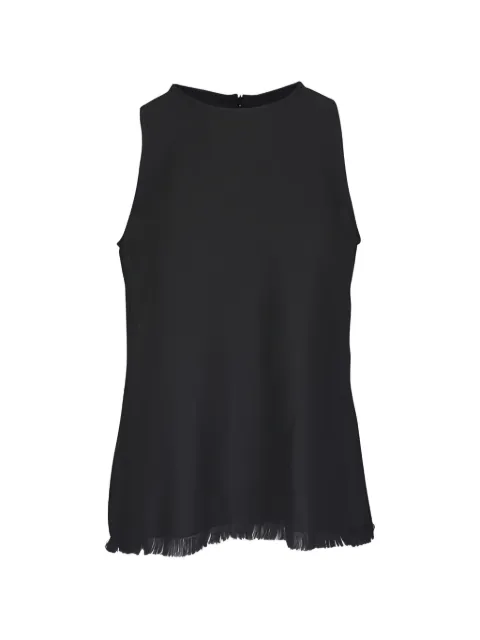 Antonelli fringed round-neck top