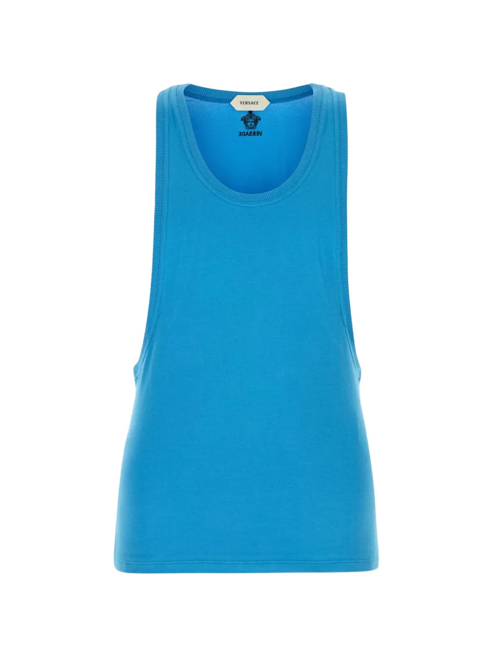 Versace cotton tank top - Blu