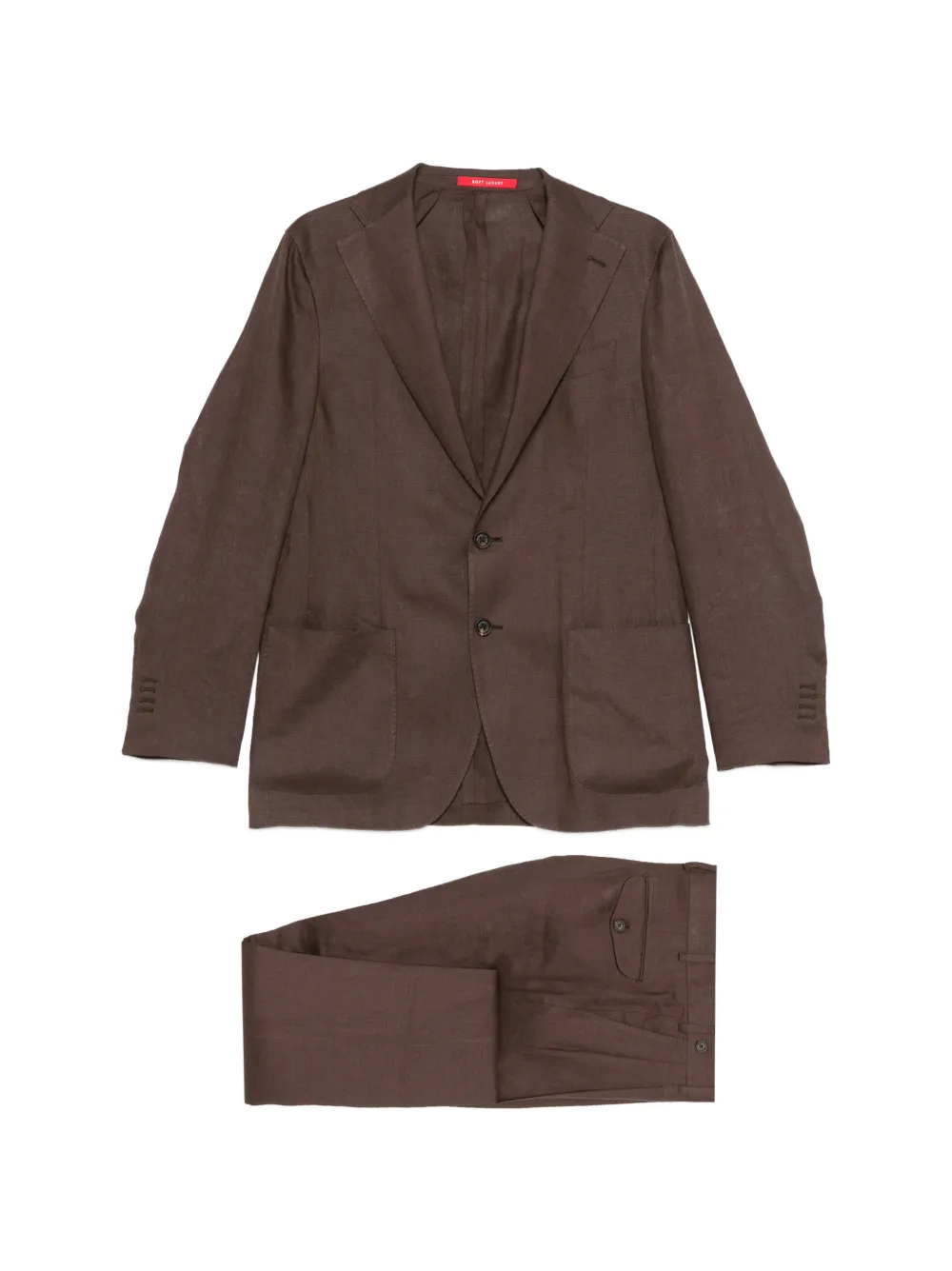 Bagnoli Sartoria Napoli single-breasted suit - Marrone