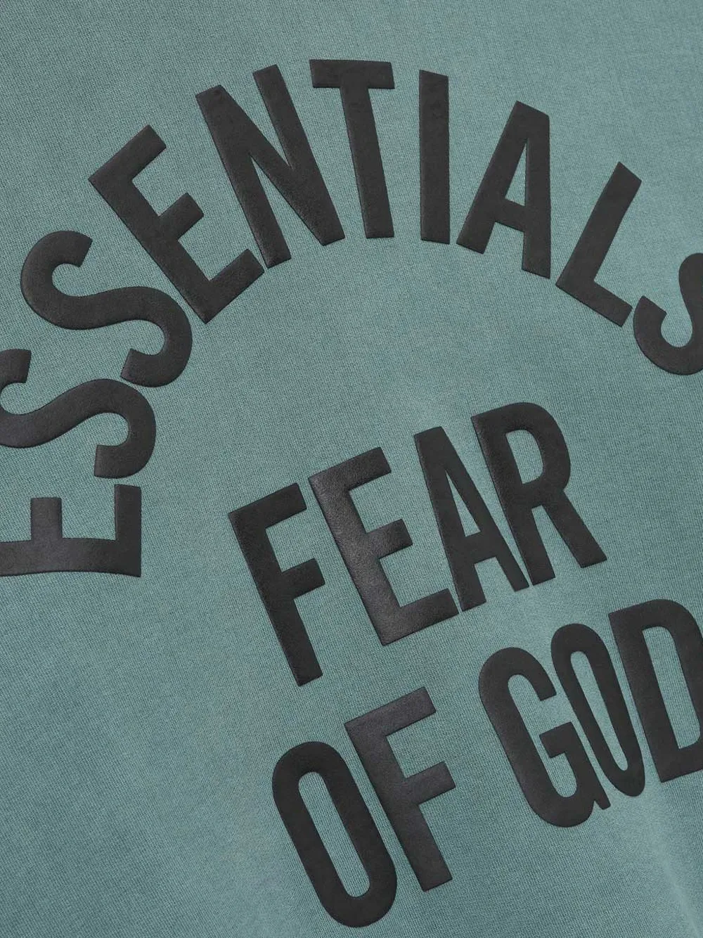 FEAR OF GOD ESSENTIALS Campus 90s hoodie met print Groen