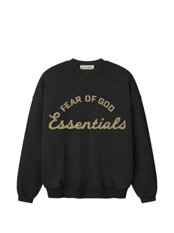 FEAR OF GOD ESSENTIALS Moletom Training 90s Com Logo | Preto
