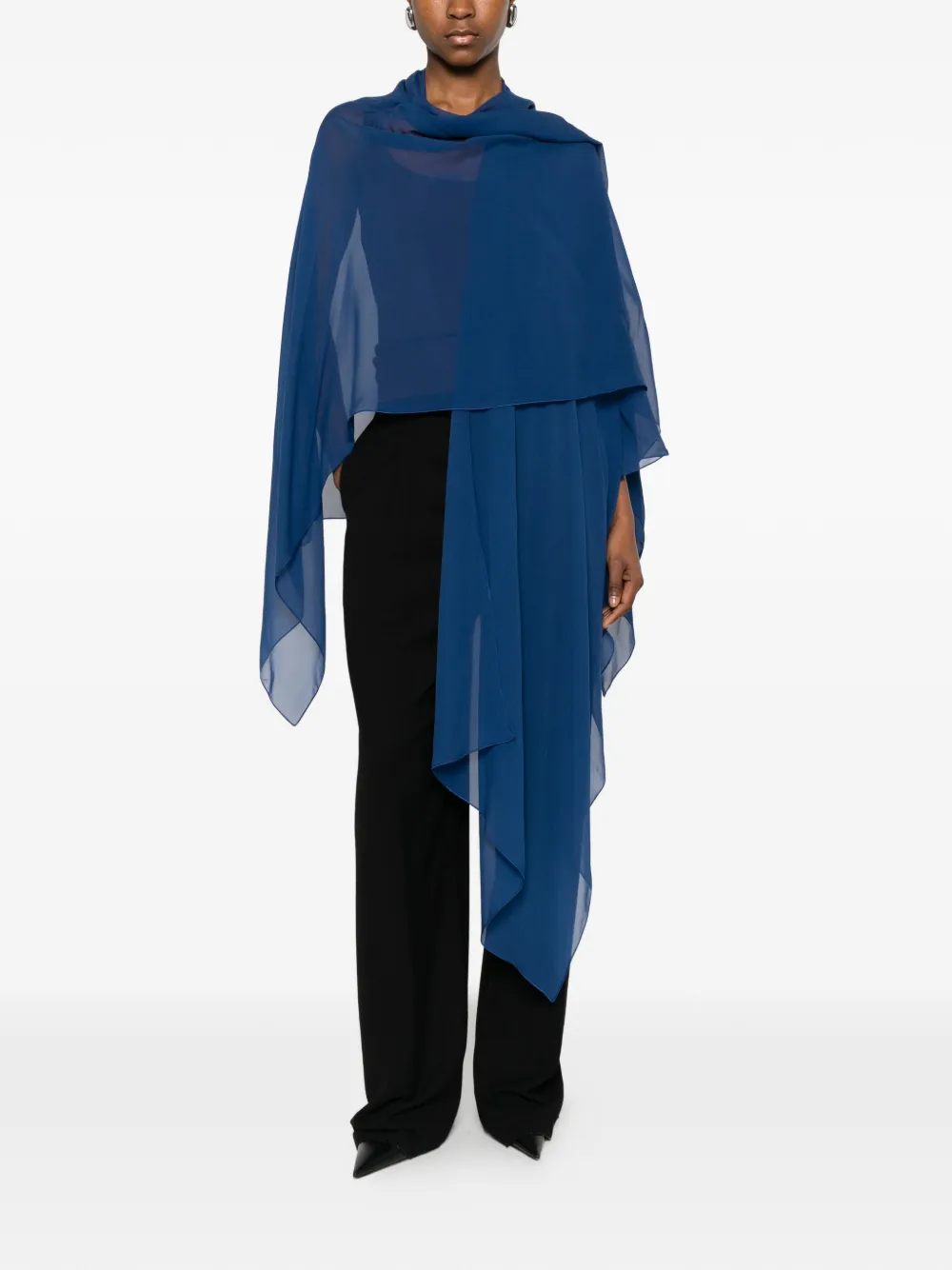  Stephan Janson Poncho Drapeado - Azul 