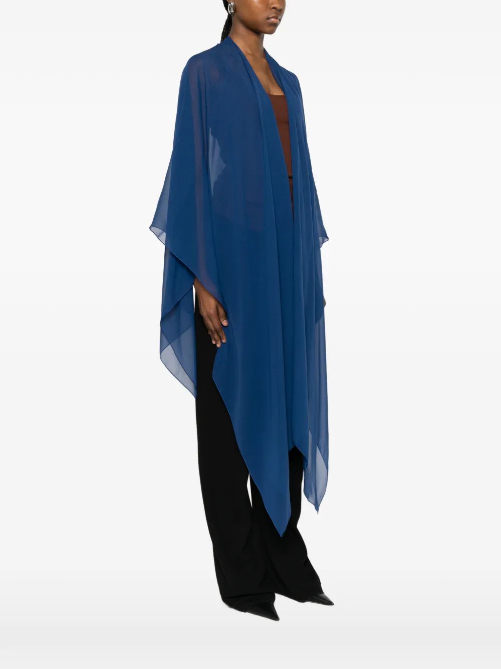  Stephan Janson Poncho Drapeado - Azul 